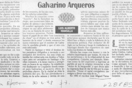 Galvarino Arqueros  [artículo] Luis Alberto Mansilla