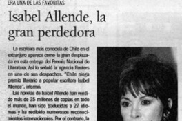 Isabel Allende, la gran perdedora  [artículo]