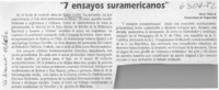 "7 ensayos suramericanos"  [artículo] Víctor Vidal S.