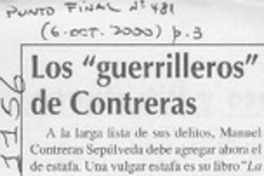 Los "guerrilleros" de Contreras  [artículo] Lector