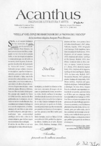 "Stella" o el conjunto habitadora de la "Novia del viento" de la escritora talquina Amparo Pozo Donoso  [artículo]
