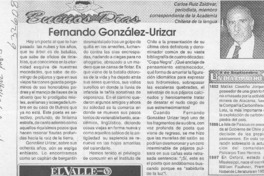 Fernando González-Urizar  [artículo] Carlos Ruíz Zaldívar