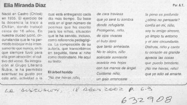 Elia Miranda Díaz  [artículo] A. T.