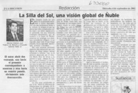 La silla del sol, una visión global de Ñuble  [artículo] Marcial Pedrero Leal