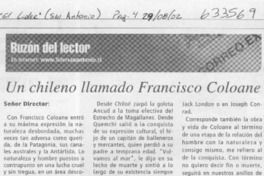 Un chileno llamado Francisco Coloane  <artículo> Antonio Horvath Kiss