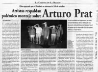 Artistas respaldan polémico montaje sobre Arturo Prat  [artículo] Leopoldo Pulgar