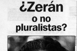 ¿Zerán o no pluralista?  [artículo] Margot Vergara