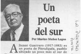 Un poeta del sur  [artículo] Marino Muñoz Lagos