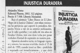 Injusticia duradera  [artículo] Gloria Guerra