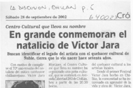 En grande conmemoran el natalicio de Víctor Jara  [artículo]