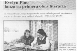Evelyn Pino lanza su primera obra literaria