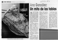 Ana González, un mito de las tablas  [artículo]