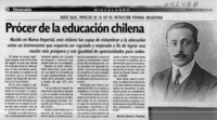 Prócer de la educación chilena  [artículo] Mariela Navarro Fuentes