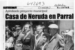 Casa de Neruda en Parral  [artículo]