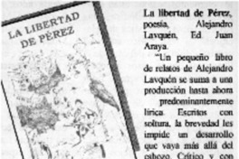 La libertad de Pérez  [artículo] Antonio J. Salgado