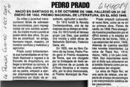 Pedro Prado  [artículo]