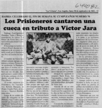 Los Prisioneros cantaron una cueca en tributo a Víctor Jara  [artículo]