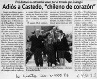 Adiós a Castedo, "chileno de corazon"  [artículo]