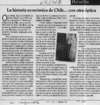 La historia económica de Chile, con otra óptica  [artículo]