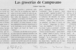 Las groserías de Campusano  [artículo] Gonzalo Tapia Díaz