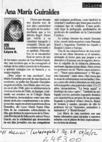 Ana María Güiraldes  [artículo] Liliana López B.
