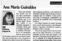 Ana María Güiraldes  [artículo] Liliana López B.