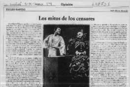 Los mitos de los censores  [artículo] Luis Alberto Mansilla
