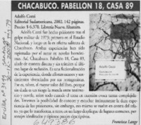 Chacabuco  [artículo] Francisca Lange