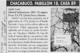 Chacabuco  [artículo] Francisca Lange
