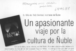 Un apasionante viaje por la cultura de Ñuble  [artículo] Carolina Parada Gavilán