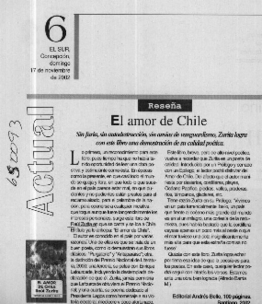 El amor de Chile