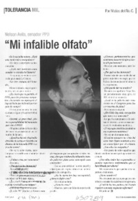 "Mi infalible olfato"  [artículo] Matías del Río C.