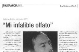 "Mi infalible olfato"  [artículo] Matías del Río C.
