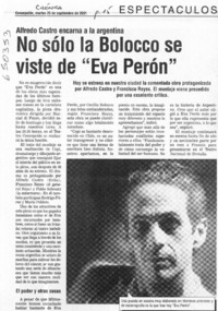 No sólo la Bolocco se viste de "Eva Perón"  [artículo]