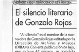 El silencio literario de Gonzalo Rojas  [artículo]