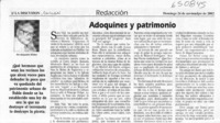 Adoquines y patrimonio  [artículo] Alejandro Witker