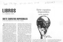 Siete cuentos imposibles  [artículo] Rodrigo Pinto