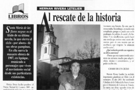 Al rescate de la historia  [artículo] Delia Pizarro San Martín