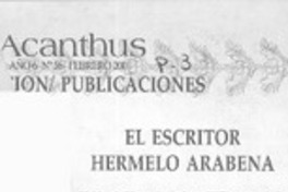 El escritor Hermelo Arabena  [artículo] José Vargas Badilla