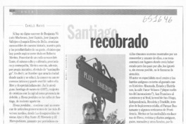 Santiago recobrado  [artículo] Camilo Marks