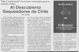 Al descubierto saqueadores de Chile  [artículo]
