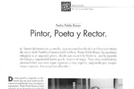Pintor, poeta y rector  [artículo] M. Verónica Martínez