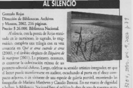 Al silencio  [artículo] Floridor Pérez