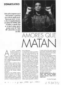 Amores que matan  [artículo] María Paz Aguila