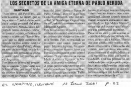 Los secretos de la amiga eterna de Pablo Neruda  [artículo]
