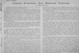 Edesio Alvarado, sus mejores cuentos  [artículo] Herán del Solar