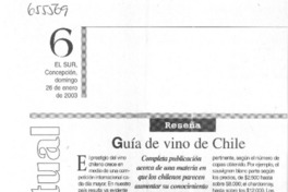 Guía de vino de Chile.  [artículo] Alfredo Barría M.
