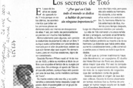 Los secretos de Totó  [artículo] Carolina Sandoval.
