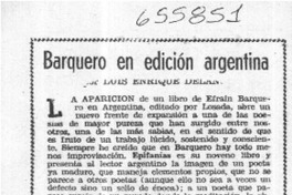 Barquero en edición argentina  [artículo] Luis Enrique Délano.