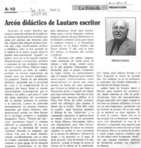 Arcón didaáctico de Lautaro escritor.  [artículo] Alberto Carrizo.